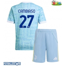 Juventus Andrea Cambiaso #27 Bortedraktsett Barn 2025-26 Kortermet (+ Korte bukser)